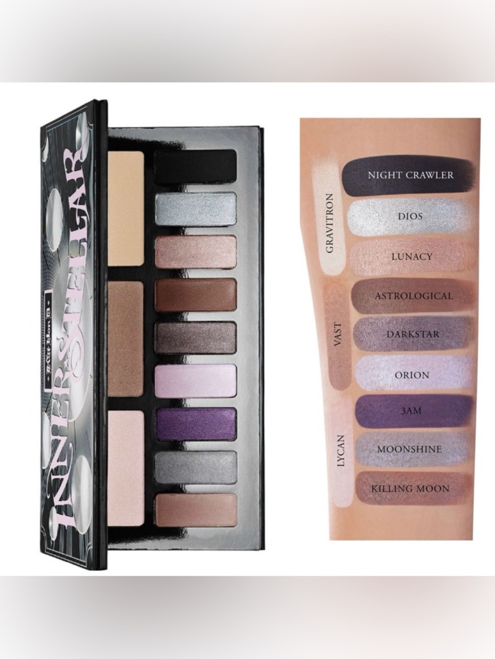 Kat Von D Innerstellar + Alchemist Holographic Eyeshadow Palette Bundle + Brush - Picture 7 of 9